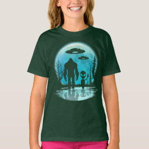 Camiseta Bigfoot UFO Alien
