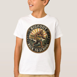 Camiseta Bigfoot Vuelve al Cole Funny Retro Monstruo