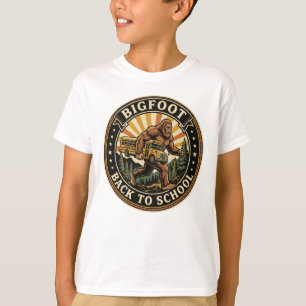 Camiseta Bigfoot Vuelve al Cole Funny Retro Monstruo 