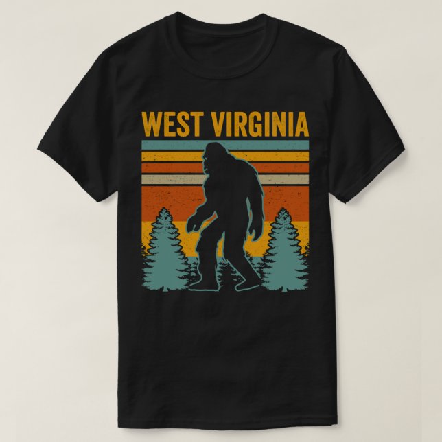 Camiseta Bigfoot West Virginia (Diseño del anverso)