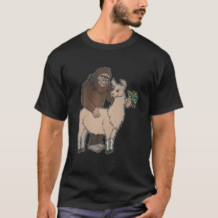 Camiseta Bigfoot y Llama Best Friends Funny Sasquatch Gif
