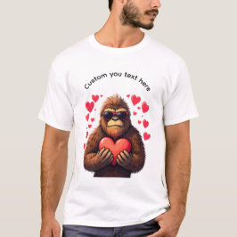 Camiseta Bigfoot y San Valentín personalizables