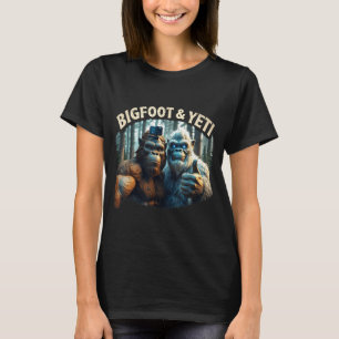 Camiseta Bigfoot y yeti selfie criptide squatch cazador
