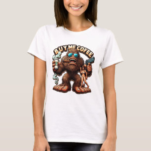 Camiseta Bigfoots Morning Brew Cómprame Un Café