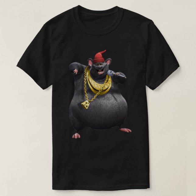 Camiseta Biggie Cheese Meme Mouse (Diseño del anverso)