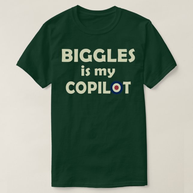 CAMISETA BIGGLES ES MI COPILOTO  (Diseño del anverso)