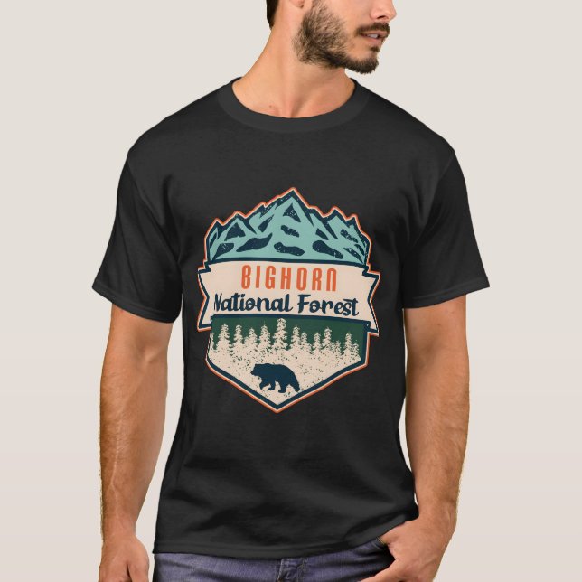 Camiseta Bighorn National Forest � Spirit of the Mountains (Anverso)