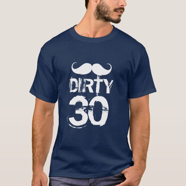 Camiseta Bigote 30 sucios (Anverso)