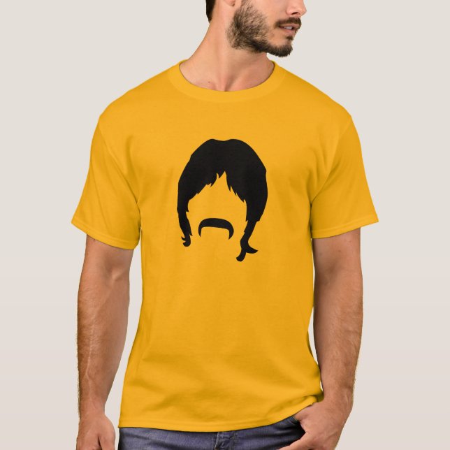 Camiseta bigote 70s (Anverso)