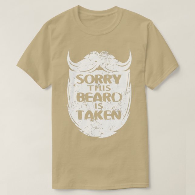 Camiseta Bigote con barba Perdona Que Esta Barba Se Tome (Diseño del anverso)