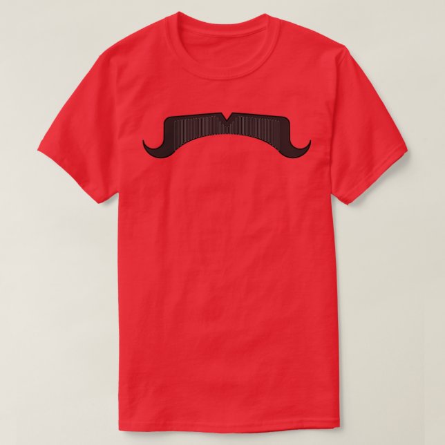 Camiseta bigote de barbero (Diseño del anverso)