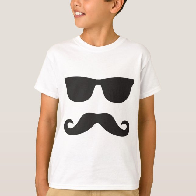 Camiseta bigote de la cara (Anverso)