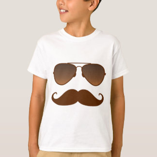 Camiseta Bigote de las gafas de sol