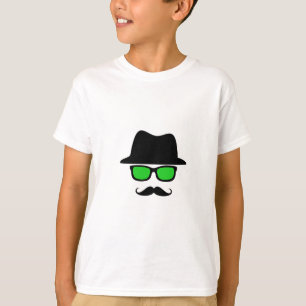 Camiseta Bigote de los vidrios del gorra