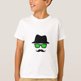 Camiseta Bigote de los vidrios del gorra