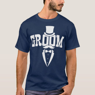 Camiseta Bigote de novio sombrero boda despedida de soltero