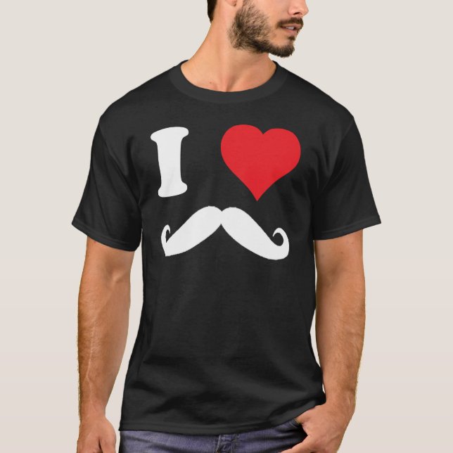 Camiseta ¡bigote del corazón i!!! (Anverso)