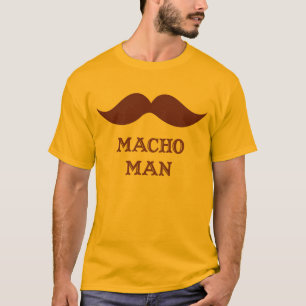 Camiseta Bigote divertido de hombre macho