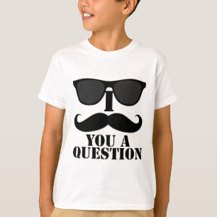 Camiseta Bigote divertido de I usted lentes de sol negros