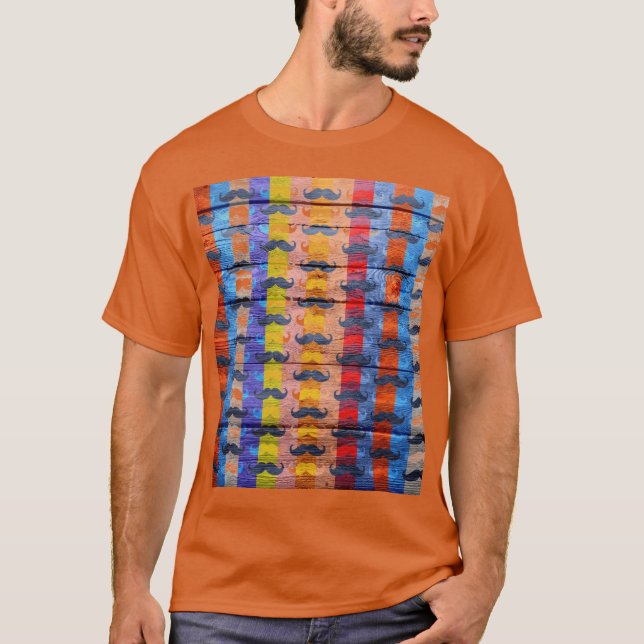 Camiseta Bigote Divertido Vintage #2 (Anverso)
