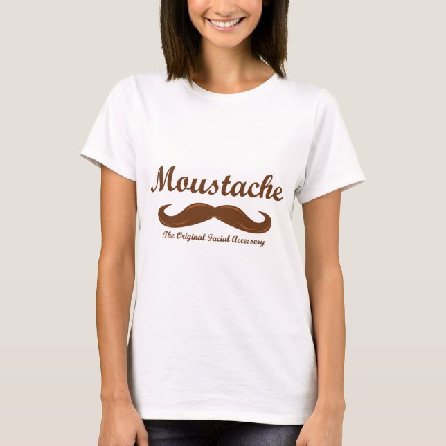 Camiseta Bigote - el accesorio facial original (Anverso)