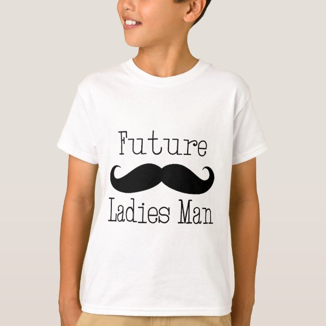 Camiseta Bigote futuro del hombre de las señoras (Anverso)