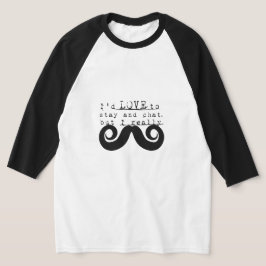 Camiseta Bigote humor negro divertido