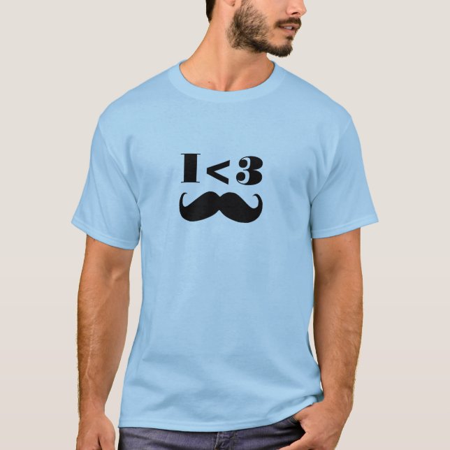 Camiseta Bigote I <3 (Anverso)