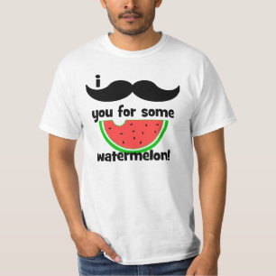 Camiseta Bigote I usted para un poco de sandía
