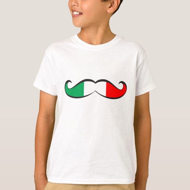 Camiseta Bigote italiano de la bandera