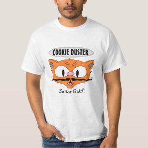 Camiseta Bigote Limpiador de Galletas Humor Señor Gato Gato