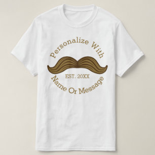 Camiseta Bigote retro PERSONALIZADO
