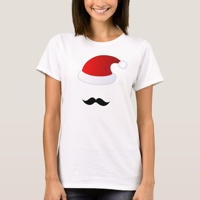 Camiseta Bigote Santa (Anverso)