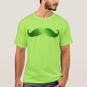 Camiseta Bigote verde del irlandés del bigote