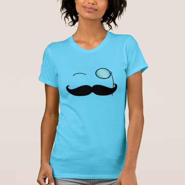 Camiseta Bigote y monóculo del manillar (Anverso)