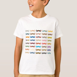 Camiseta Bigotes coloridos