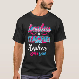 Camiseta Bigotes O Pestañas Sobrino Te Ama Más Revelación D