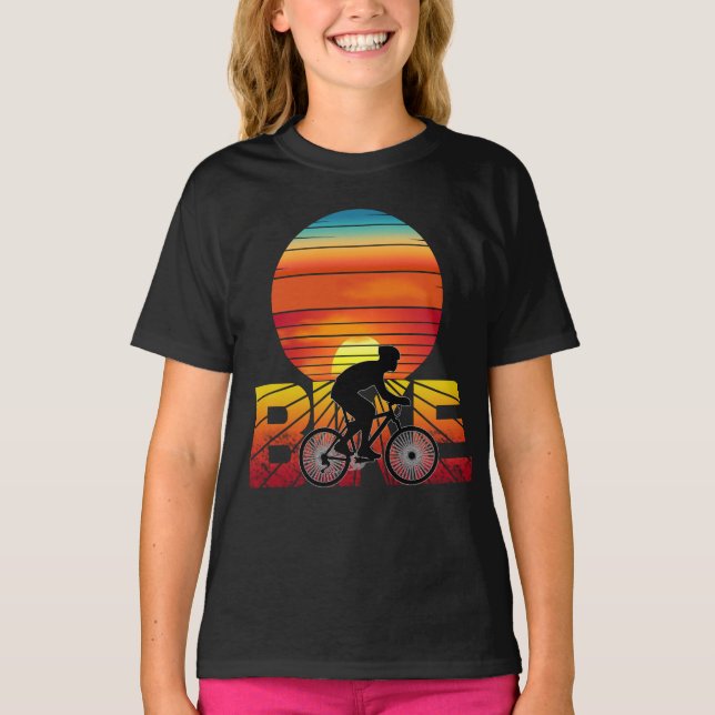 Camiseta BIKE BIKING SUNSET (Anverso)
