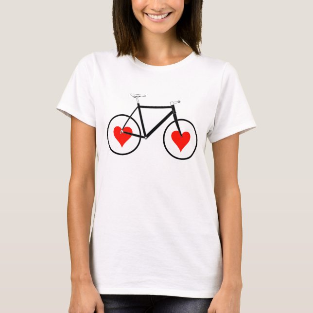 Camiseta Bike Heart Wheels (Anverso)