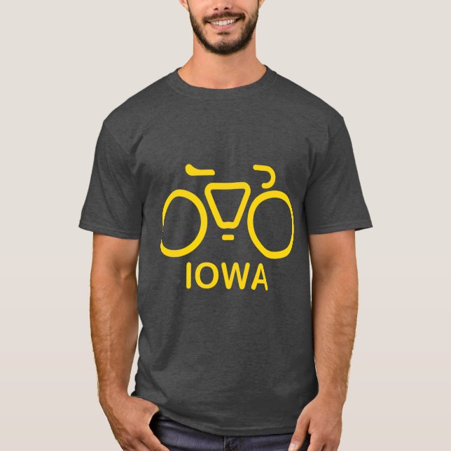 Camiseta Bike Iowa Cycling Iowa College Theme (Anverso)