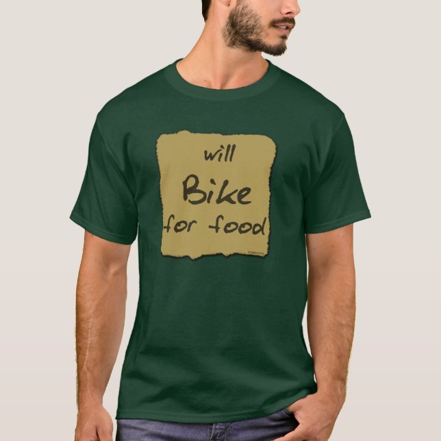 Camiseta Bike para la comida (Anverso)