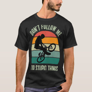 Camiseta BIKE retro BMX No me sigan hago cosas estúpidas