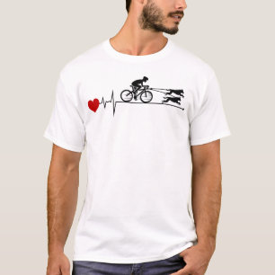 Camiseta Bikejoring DogScooting Dog Sport Bicicleta de cicl