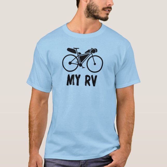 Camiseta Bikepacking, mi vehículo recreativo (Anverso)