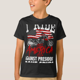 Camiseta Biker Anti Trump Resiste Contra la Espuela Ósea de