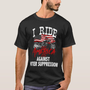Camiseta Biker anti Trump se resiste a la supresión de vota