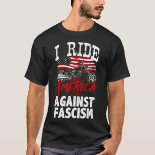 Camiseta Biker anti Trump se resiste a protesta fascista