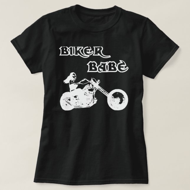 Camiseta Biker Babe (Diseño del anverso)