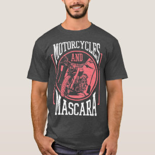 Camiseta Biker Biking Motorcycles And Mascara Motorcyclist 