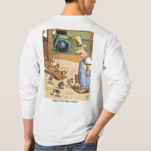 Camiseta Biker Chicas blancas de manga larga de atrás